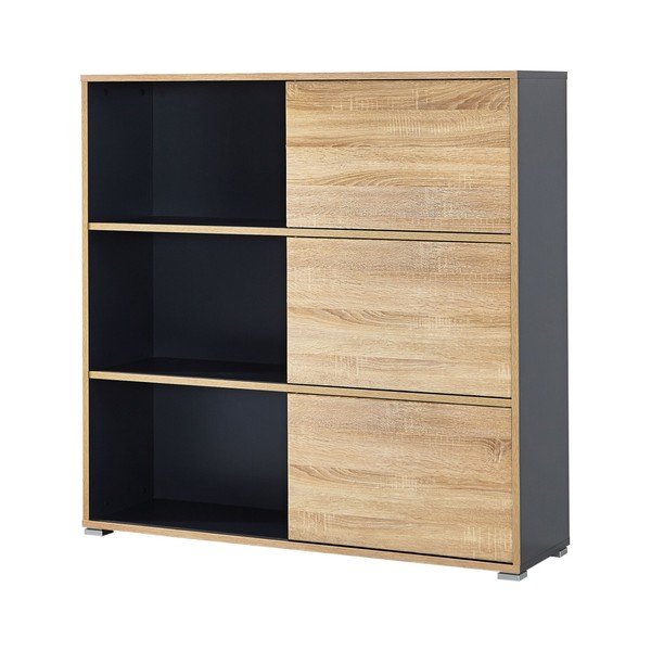 Čierna skrinka s posuvnými dvierkami Germania Slide-image-4