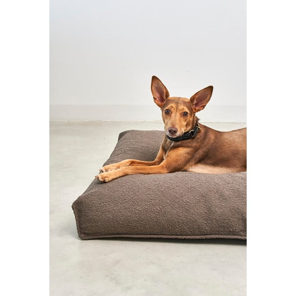 Hnedý matrac pre psa z materiálu buklé 120x90 cm Mondo Chocolate L – MiaCara-image-2