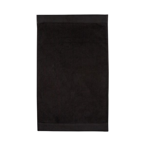 Čierna kúpeľňová predložka Seahorse Pure, 50 × 90 cm
