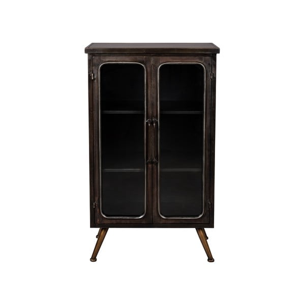 Čierna kovová vitrína 60x100x35 cm Denza – Dutchbone