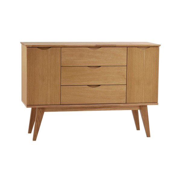 Komoda v dekore dubového dreva Rowico Njord, dĺžka 122 cm-image-1