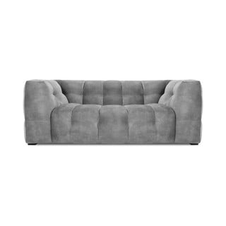 Sivá zamatová pohovka Windsor & Co Sofas Vesta, 208 cm