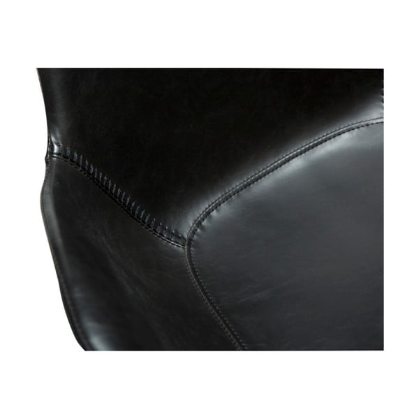 Čierna koženková jedálenská stolička s opierkami DAN-FORM Denmark Hype-image-4