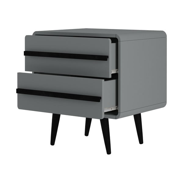 Sivý nočný stolík Chantal – Støraa-image-3