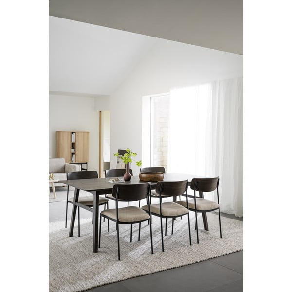 Krémovo-tmavohnedé jedálenské stoličky v súprave 2 ks Maymont – Rowico-image-3