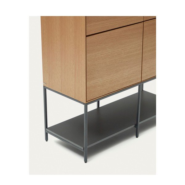 Skrinka v dekore duba v prírodnej farbe 97,5x160 cm Vedrana – Kave Home-image-4