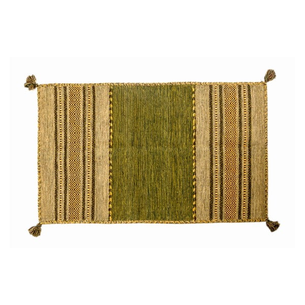 Ručne tkaný koberec Kilim Tribal 103, 90x60 cm