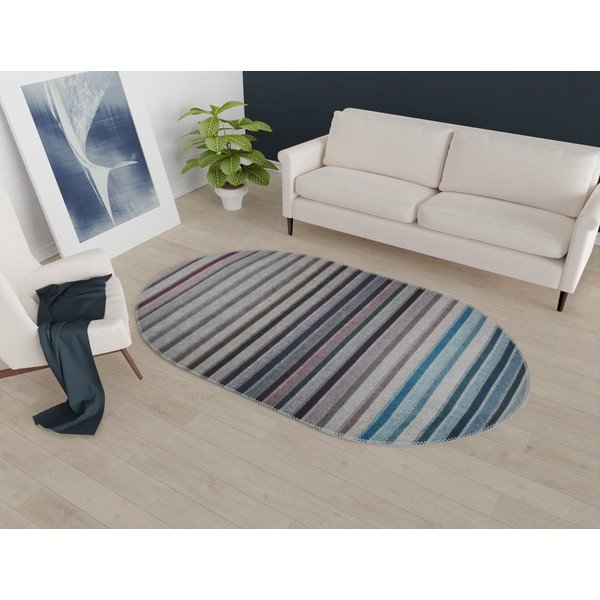 Modro-sivý umývateľný koberec 160x230 cm – Vitaus-image-1