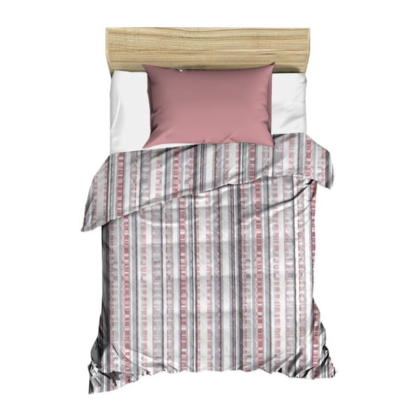 Ružový prešívaný pléd cez posteľ Bobby, 160 × 230 cm