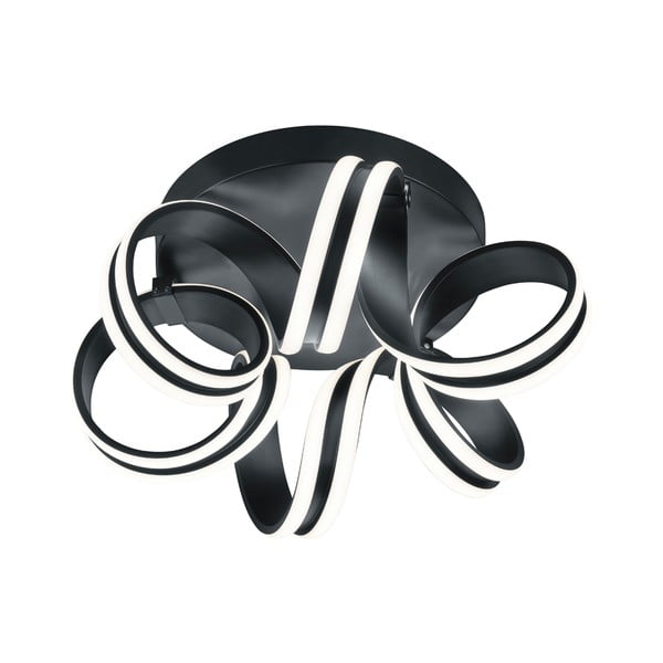 Čierne LED stropné svietidlo Carrera – Trio