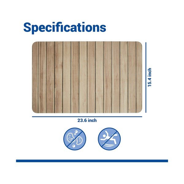 Kúpeľňová predložka z kremeliny v prírodnej farbe 39x60 cm Lepiana – Wenko-image-3