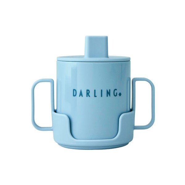 Svetlomodrý detský hrnček Design Letters Mini Darling-image-2