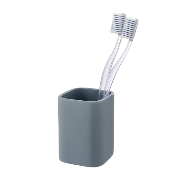 Modrý keramický téglik na zubné kefky Hexa - Wenko-image-1