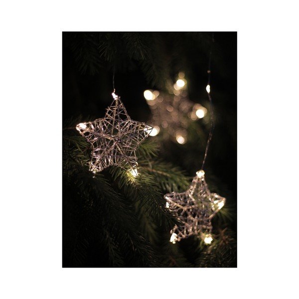 LED svetelná reťaz so 4 závesmi v tvare hviezdičiek DecoKing Stars, 38 svetielok, dĺžka 0,75 m-image-4