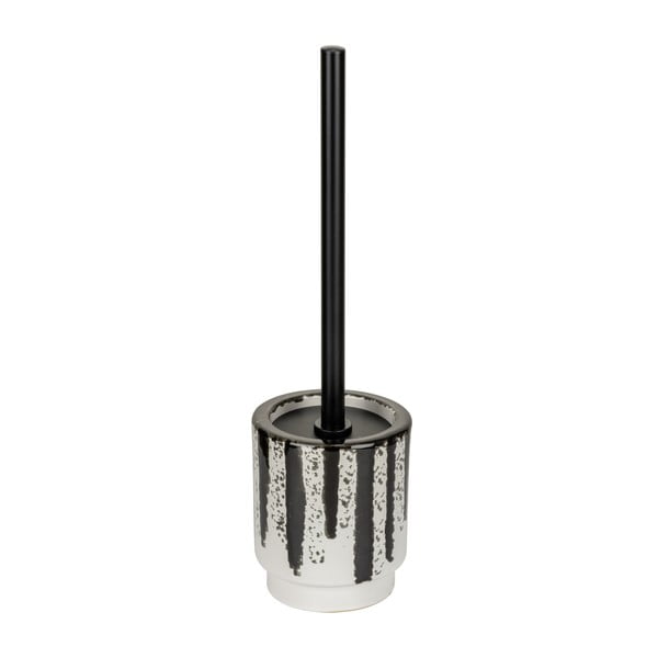 Čiern-obiela keramická WC kefa Subiza – Wenko