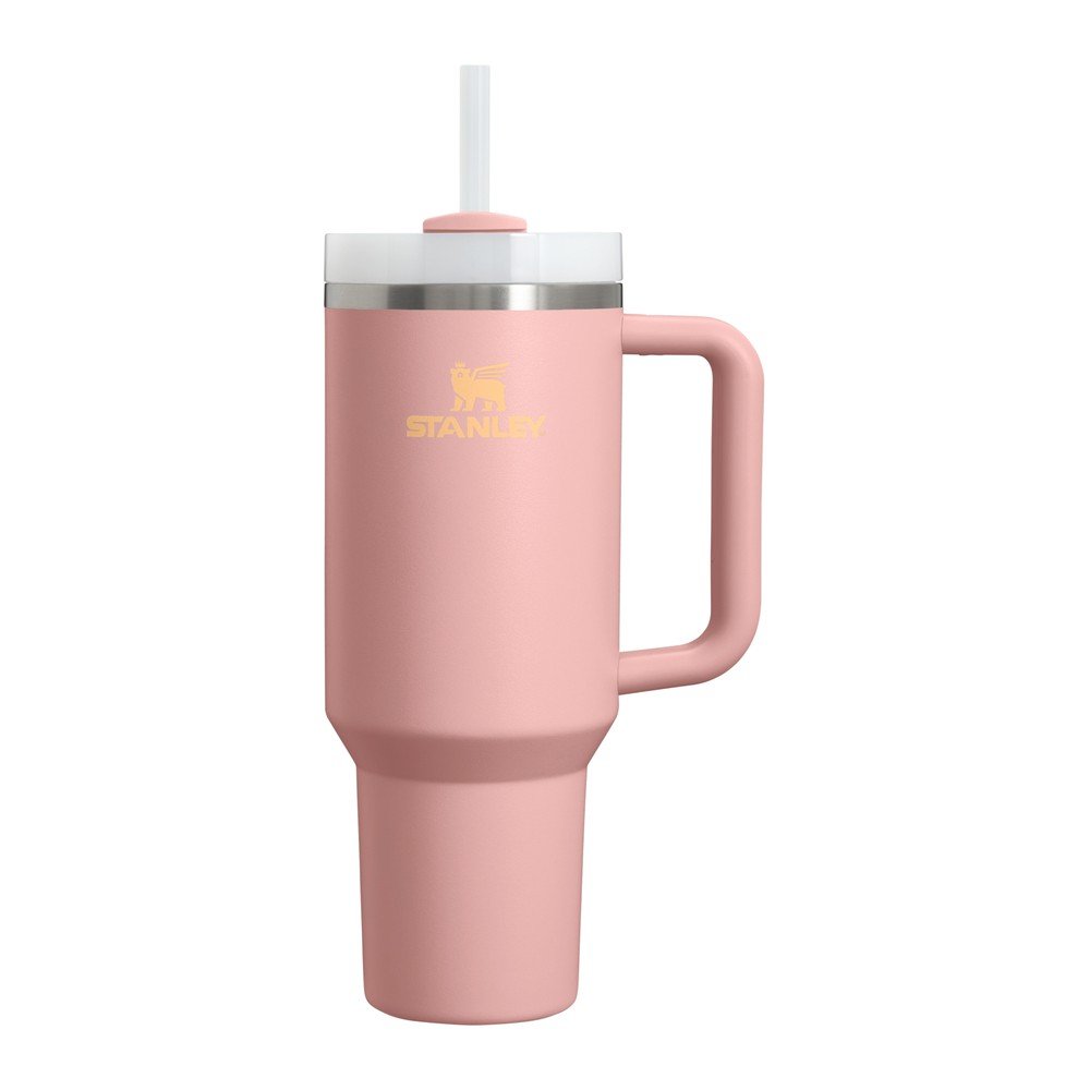 Broskyňová termoska so slamkou z nehrdzavejúcej ocele 1,18 l Quencher H2.O FlowState™ Tumbler Peach Rose – Stanley