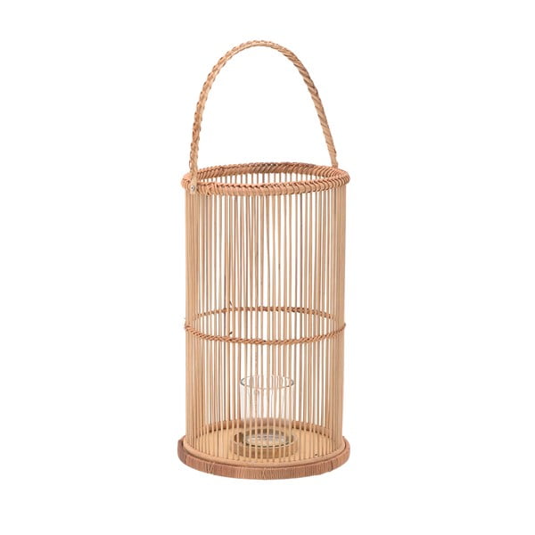dekoratívny Lampáš z bambusu InArt, ⌀ 24 cm