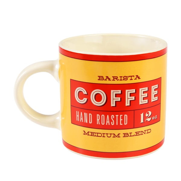 Červený/krémový keramický hrnček 350 ml Barista – Rex London