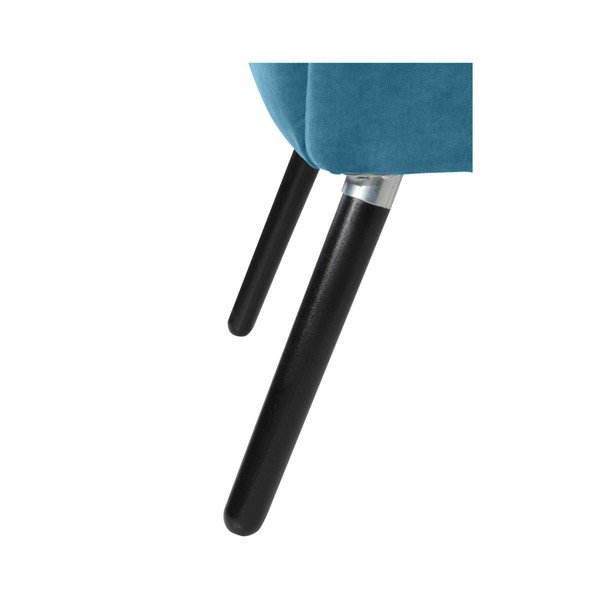 Petrolejovomodré kreslo Max Winzer Jörn Velor-image-2