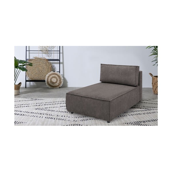 Svetlohnedý menčestrový modul pohovky (variabilný) Nihad modular – Bobochic Paris-image-1