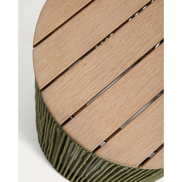 Okrúhly záhradný stolík s doskou z akácie ø 40 cm Dandara – Kave Home-image-4