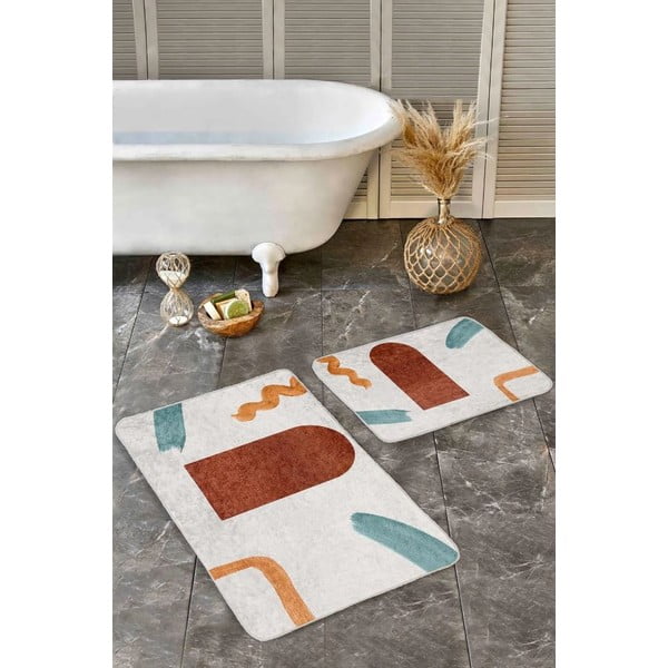 Zamatové kúpeľňové predložky v súprave 2 ks 60x100 cm – Mila Home-image-3