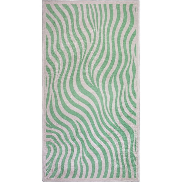 Zelený prateľný koberec 60x100 cm Green Zebra – Vitaus
