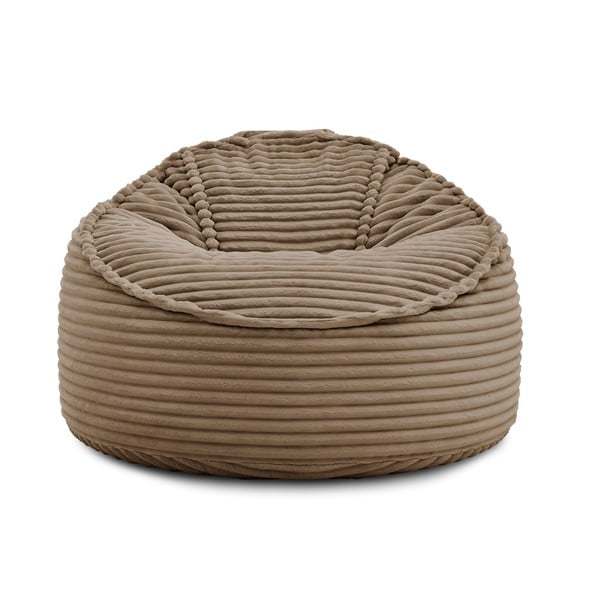 Hnedý menčestrový sedací vak Socrate – Bobochic Paris