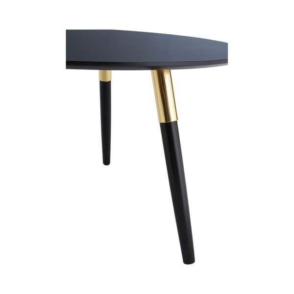 Čierny okrúhly konferenčný stolík ø 80 cm Nostra – Premier Housewares-image-1