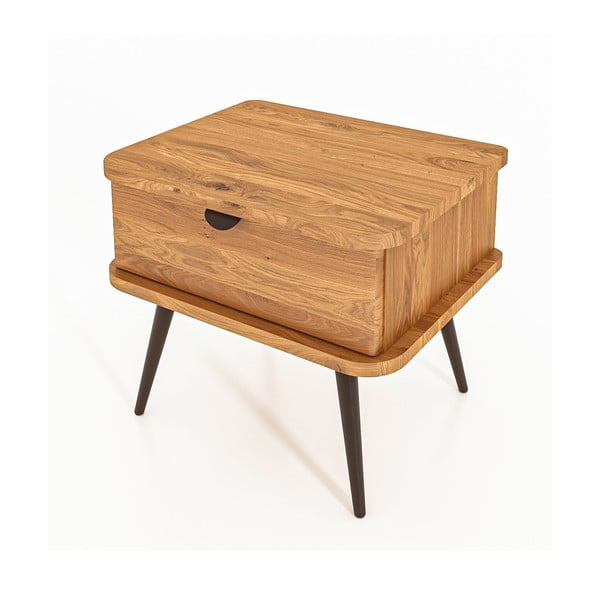 Nočný stolík z dubového dreva v prírodnej farbe Kula - The Beds-image-3