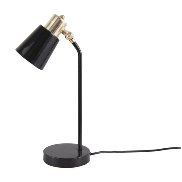 Čierna stolová lampa Leitmotiv Classic