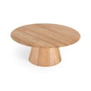 Okrúhly konferenčný stolík z dubového dreva v prírodnej farbe ø 80 cm Mushroom – Gazzda
