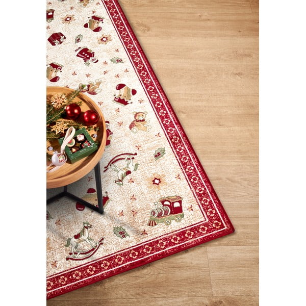 Červený behúň s vianočným motívom s prímesou bavlny 80x200 cm Toy's Delight Red Christmas – Villeroy&Boch-image-2