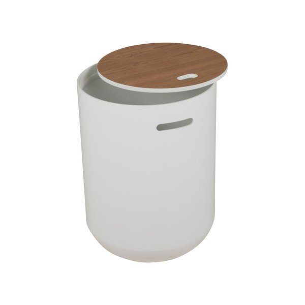 Biely odkladací stolík Canett Olivia, ⌀ 39 cm-image-2