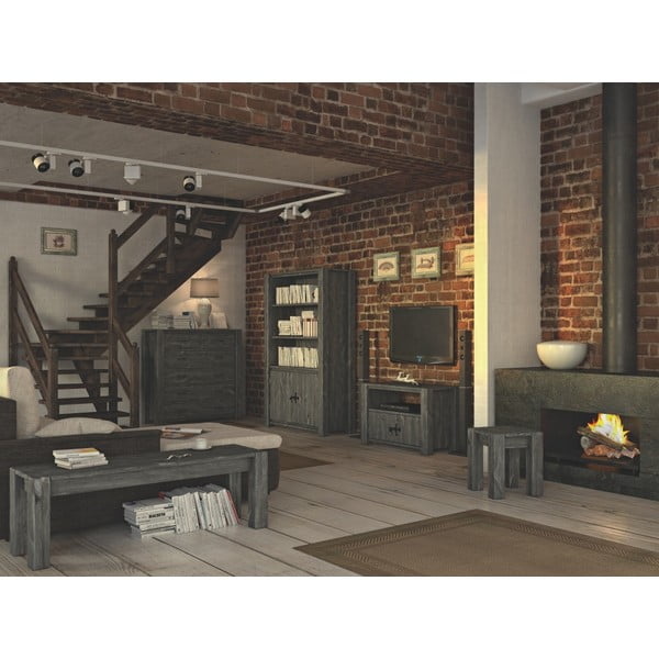 Skrinka Seart z masívnej borovice, 120x77 cm-image-3