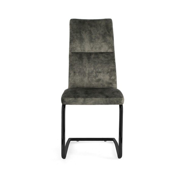 Zelená čalúnená jedálenská stolička Thelma – Bizzotto-image-2