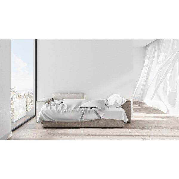 Sivobéžová rozkladacia rohová pohovka (variabilná) Melow – Ghado-image-4