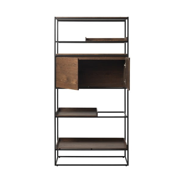 Knižnica s detailmi v dubovom dekore Unique Furniture Rivoli-image-2