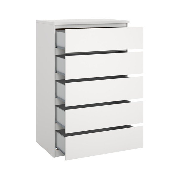 Biela komoda 77x121x50 cm Naia – Tvilum-image-2