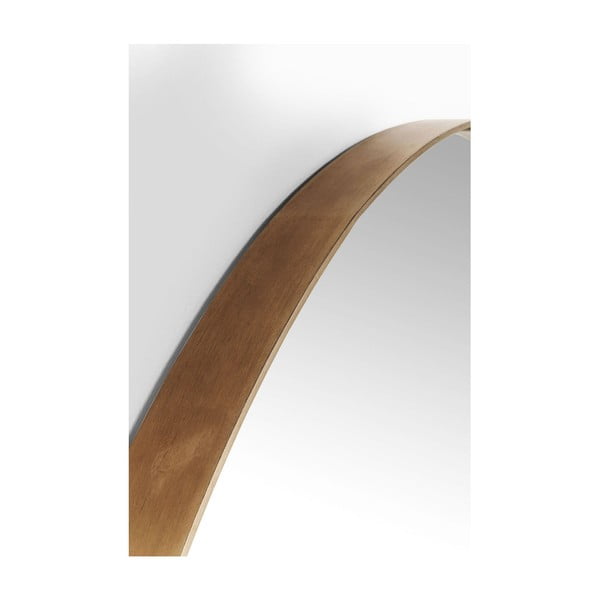 Okrúhle zrkadlo s rámom v medenej farbe Kare Design Round Curve, ⌀ 100 cm-image-3