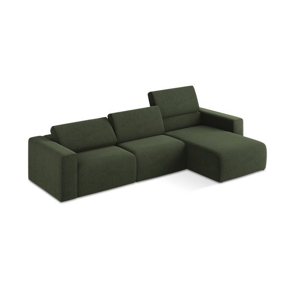 Zelená modulárna rohová pohovka (pravý roh) Kalea – Makamii-image-1