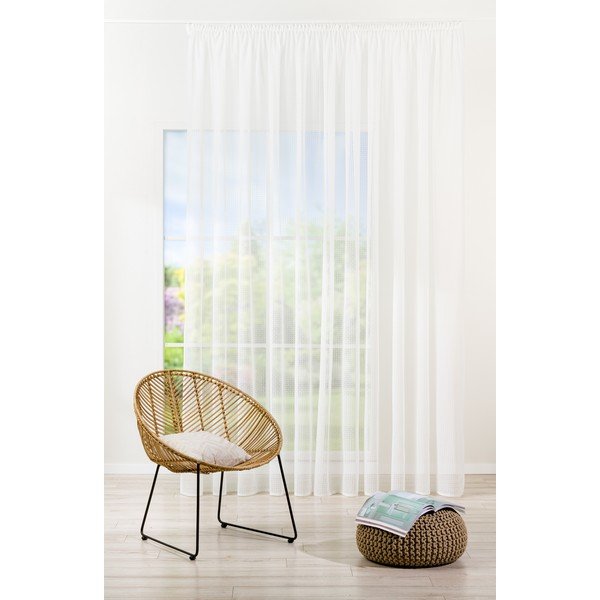 Biela záclona 400x260 cm Agra – Mendola Fabrics-image-1