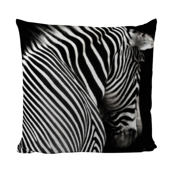 Vankúšik Black Shake Zebra Stripes, 50x50 cm