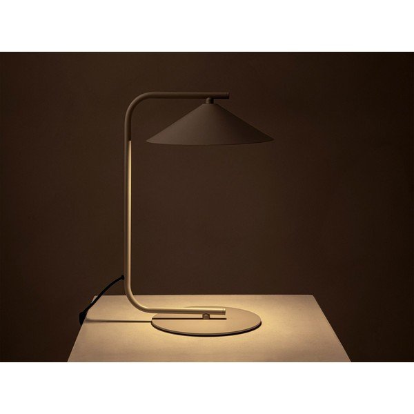 Krémovobiela kovová stolová lampa (výška  42 cm) Nocte – Micadoni -image-1