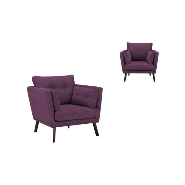 Fialové kreslo Mazzini Sofas Elena-image-2