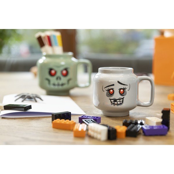 Sivý keramický detský hrnček na latte 255 ml Zombie – LEGO®-image-1