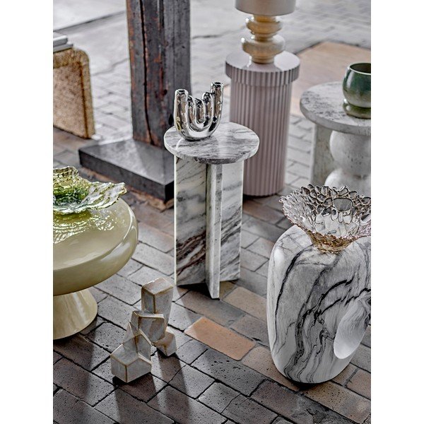 Mramorový okrúhly odkladací stolík ø 30 cm Jasmia – Bloomingville-image-2