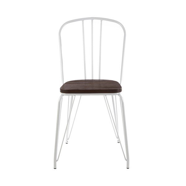 Biela/v prírodnej farbe jedálenská stolička z brestového dreva District – Premier Housewares-image-2