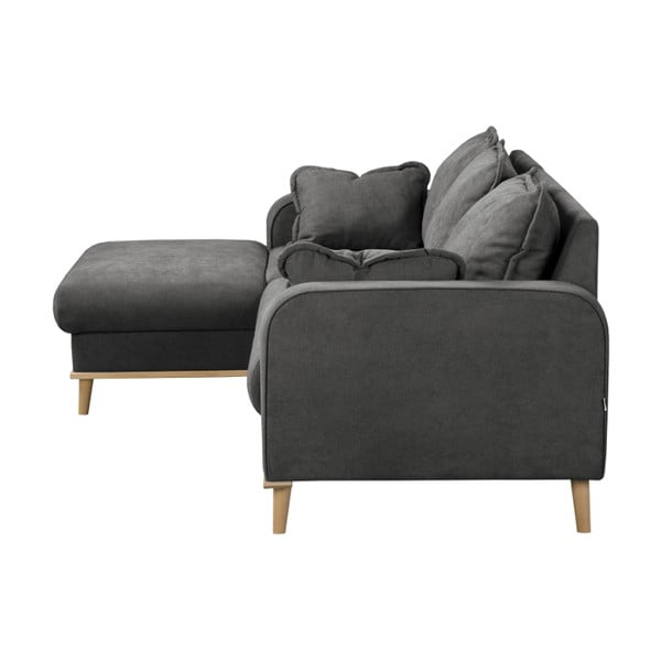 Tmavosivá rohová pohovka (ľavý roh) Beata - Ropez-image-4