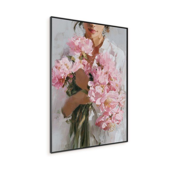 Tlačený obraz s rámom/na plátne 70x100 cm Floral Embrace – Styler-image-4